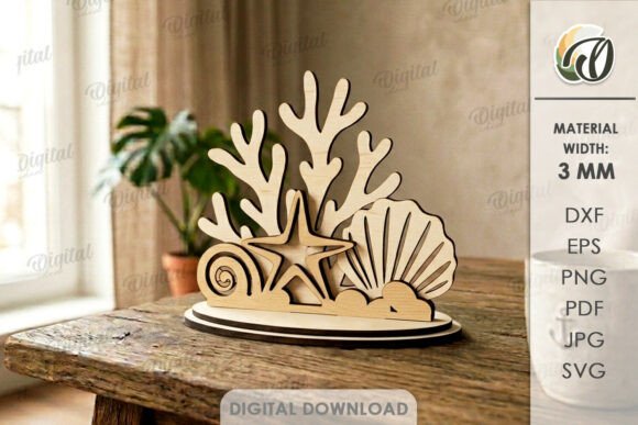 3D Summer Stand Laser Cut: A Creative Design Asset