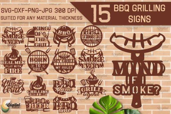 BBQ Grilling Sign Laser Cut Bundle: Your Ultimate Digital Design Asset