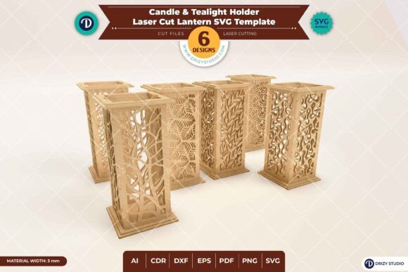 Candle and Tealight Holder Set of 6: A Charming Woodcraft Project