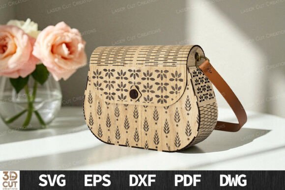 Create a Stylish Wooden Bag with This SVG Pattern