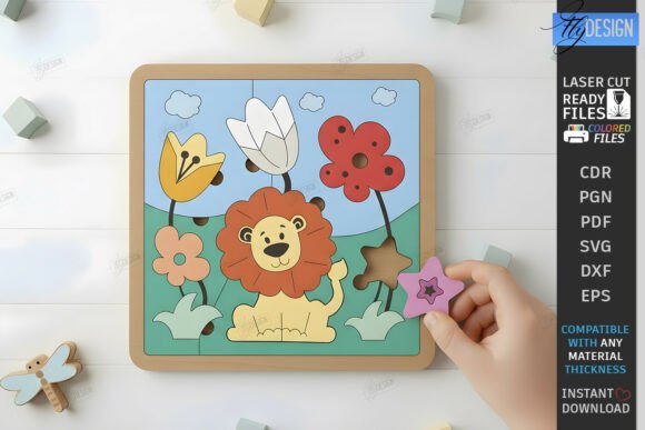 Create Adorable Wooden Animal Puzzles for Kids with Laser Cut Files