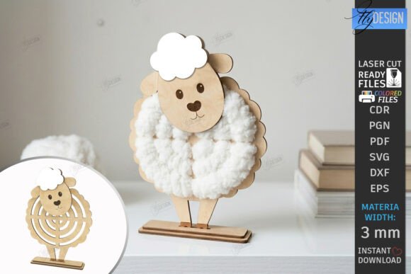 Create Adorable Yarn Wrapped Animals with Laser Cut Templates