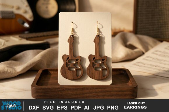 Designing Melodic Jewelry: The Music Earrings Laser Cut SVG