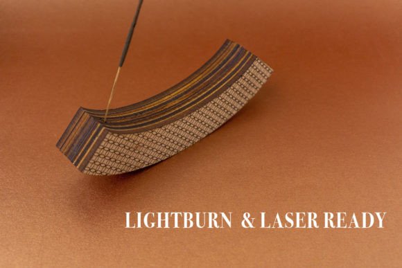 Laser Cut Incense Holder SVG & DXF File Set
