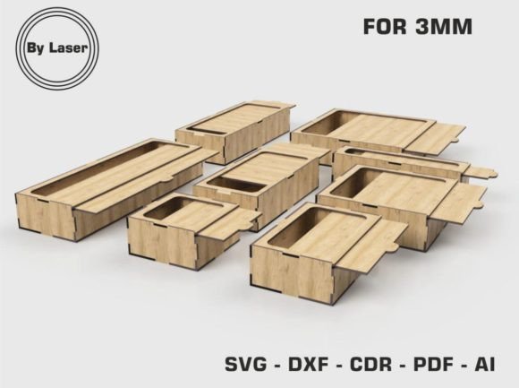 Precision Crafted Laser Cut Boxes with Slide Lid