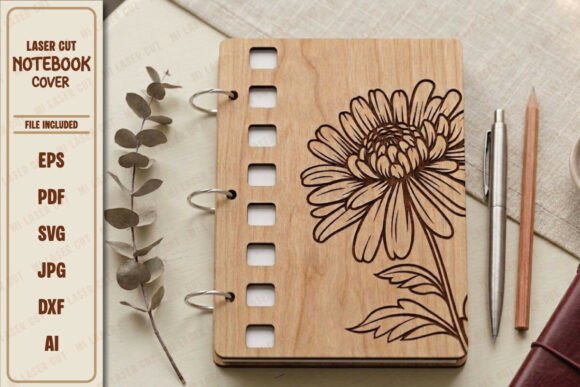 Premium Laser-Cut Notebook Cover: Elevate Your Stationery