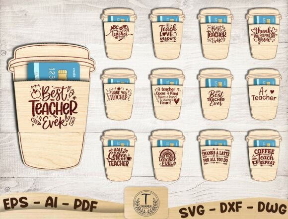 Teacher Gift Card Holder SVG Bundle: Creative Crafting